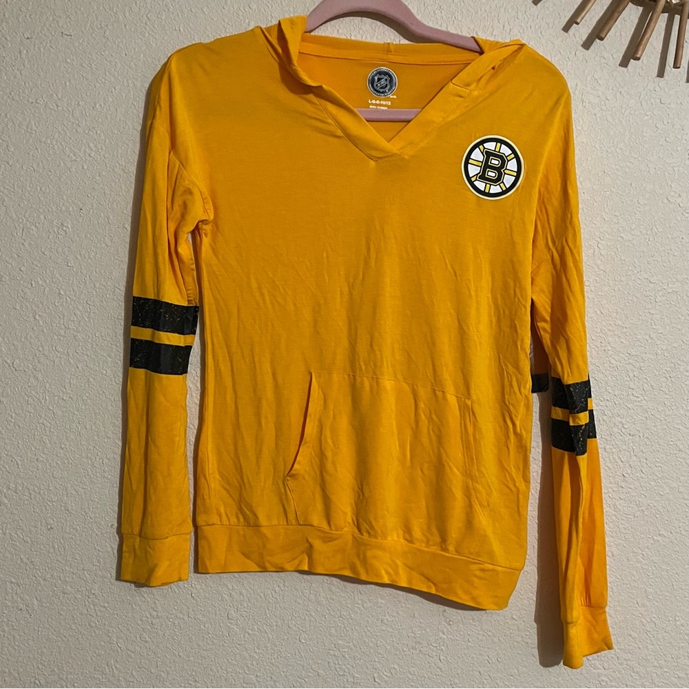 Girl’s NHL Bruins Thin Long Sleeved Hoodie